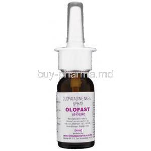 Olofast,  Generic Patanase,  Olopatadine  Nasal Spray Bottle