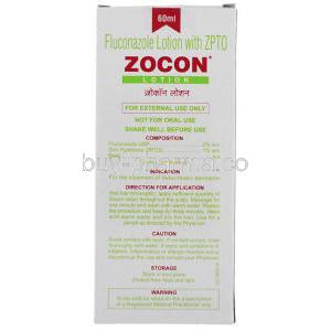 Zocon,  Generic  Diflucan,  Fluconazole 60 Ml Lotion Box Information