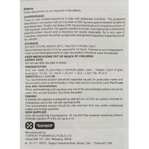Nexpro IV, Generic Nexium, Esomeprazole Injection information sheet 7