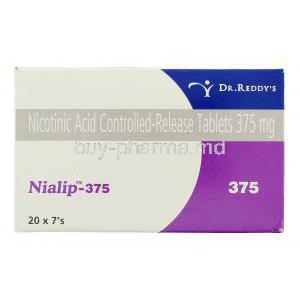 Nialip,Generic Niaspan, Niacin/ Nicotinic Acid 375 mg