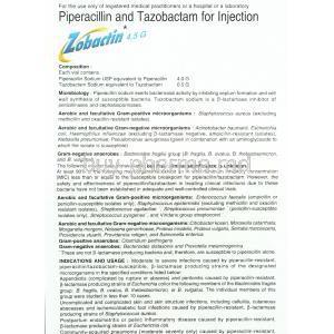 Zobactin Injection information sheet 1