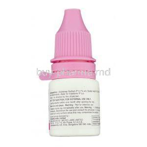 Voveran, Generic Voltaren, Diclofenac 0.1% Eye Drops bottle information