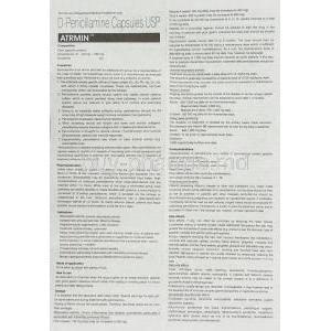 Atrmin, D-Penicillamine 250 mg information sheet 1