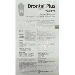 Drontal Plus (Drontal Allwormer) for dogs information sheet