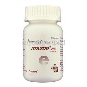 Atazor, Generic Reyataz, Atazanavir 200 mg bottle