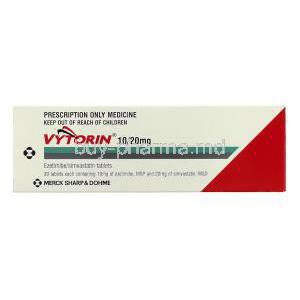 Vytorin, Ezetimibe 10 mg/ Simvastatin 20 mg