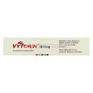 Vytorin, Ezetimibe 10 mg/ Simvastatin 40 mg Merck contact information