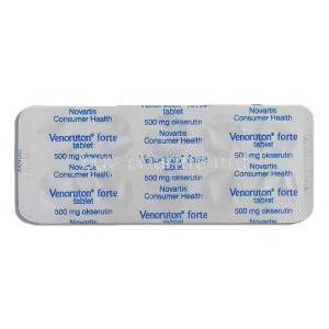 Venoruton Forte, Oxerutin 500 mg packaging