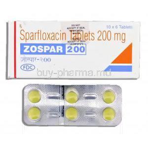 Zospar 200, Generic Zagam, Sparfloxacin 200 mg