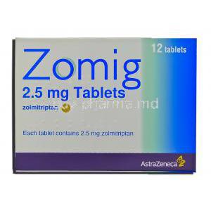 Zomig, Zolmitriptan 2.5 mg (AstraZeneca)
