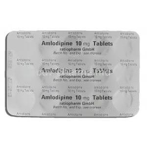 Amlodipine 10 mg packaging