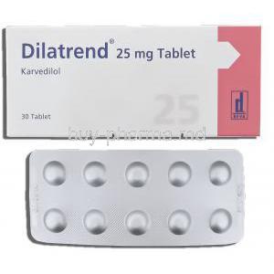 Dilatrend, Carvedilol 25 mg