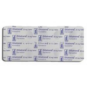 Dilatrend, Carvedilol 25 mg packaging
