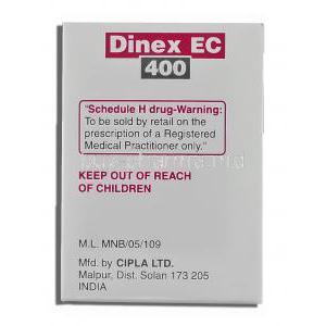 Dinex EC, Generic Videx, Didanosine  400 mg Cipla manufacturer