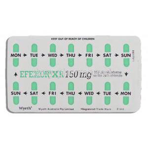 Efexor-XR, Venlafaxine 150 mg packaging