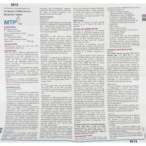 MTP Kit, Mifepristone 200 mg/ Misoprostol 200 mcg information sheet 1