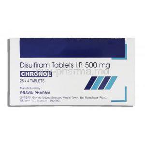 Chronol, Generic Antabuse, Disulfiram 500 mg