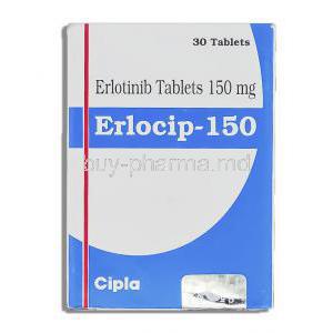 Erlocip , Generic Tarceva, Erlotinib 150 mg  box