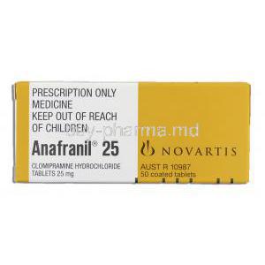 Anafranil, Clomipramine 25 mg Norvatis
