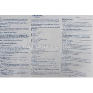 Enablex, Darifenacin 15 mg information sheet 2