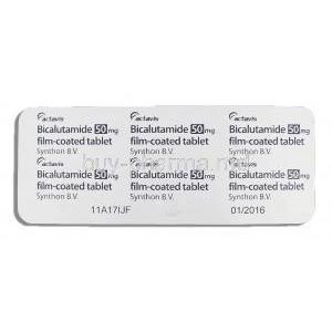 Bicalutamide  50 mg packaging