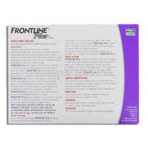 Frontline Plus for Dog 6X2.68 ml (Dogs 20-40 kg) box information