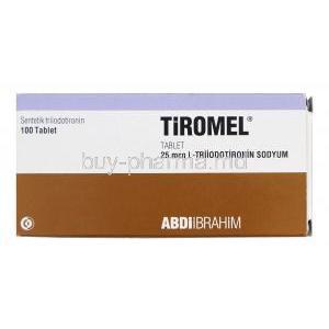 Tiromel, Liothyronine 25mcg Box