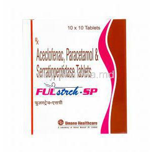 Fulstrch SP, Aceclofenac/ Paracetamol/ Serratiopeptidase