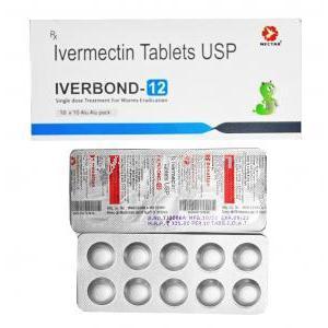 Iverbond, Ivermectin 12mg box and tablet