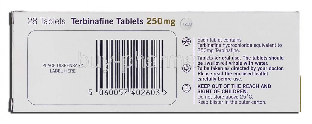 what is terbinafine hcl 250 mg used for