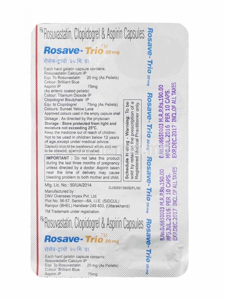 rosuvastatin 10 mg with aspirin 75 mg uses in hindi