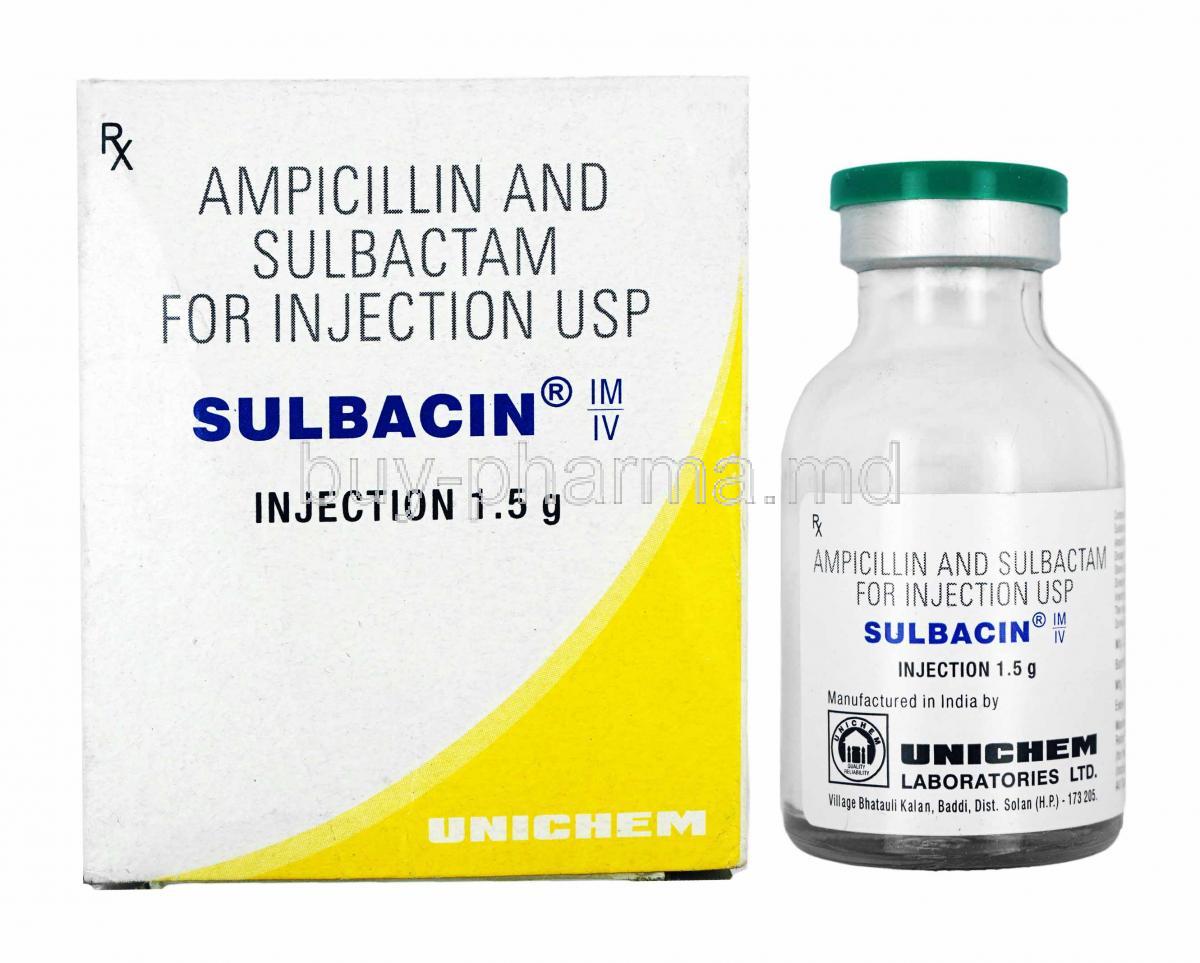 Buy Sulbacin Injection, Ampicillin/ Sulbactam Online buypharma.md