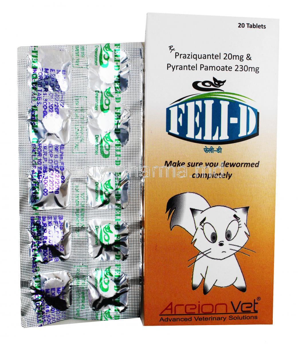 Buy Felid For Cats, Praziquantel/ Pyrantel Embonate Online buypharma.md
