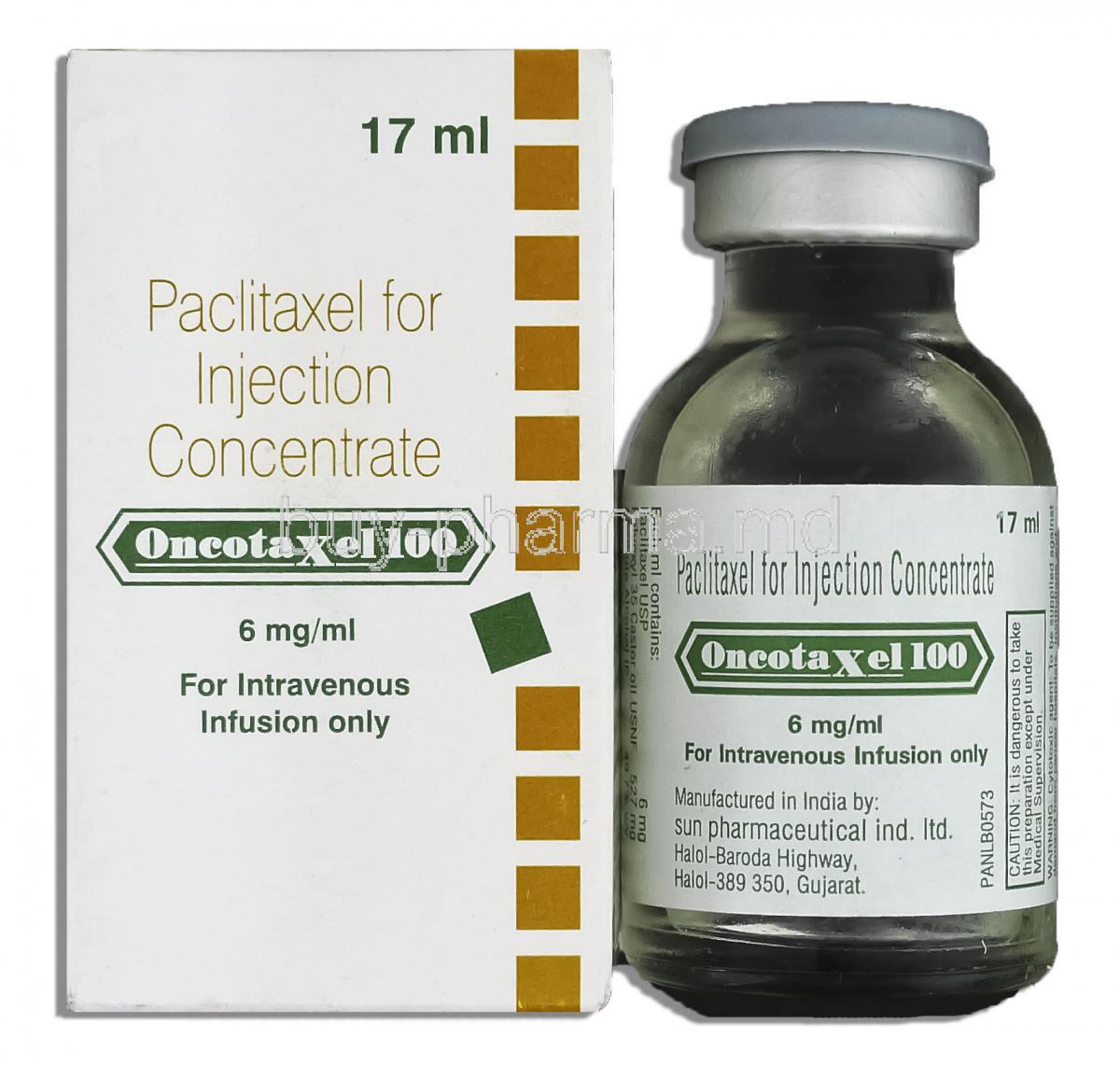 OncotaXel 100, 6mg x 17ml, Injection