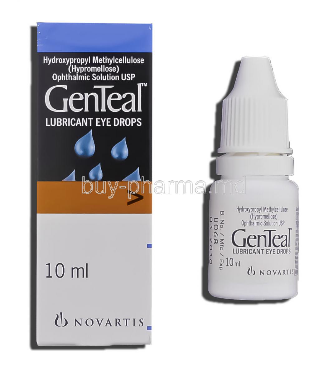Genteal,  Hydroxypropyl Methyl Cellulose 10 Ml Ophthalmic Solution (Norvatis)