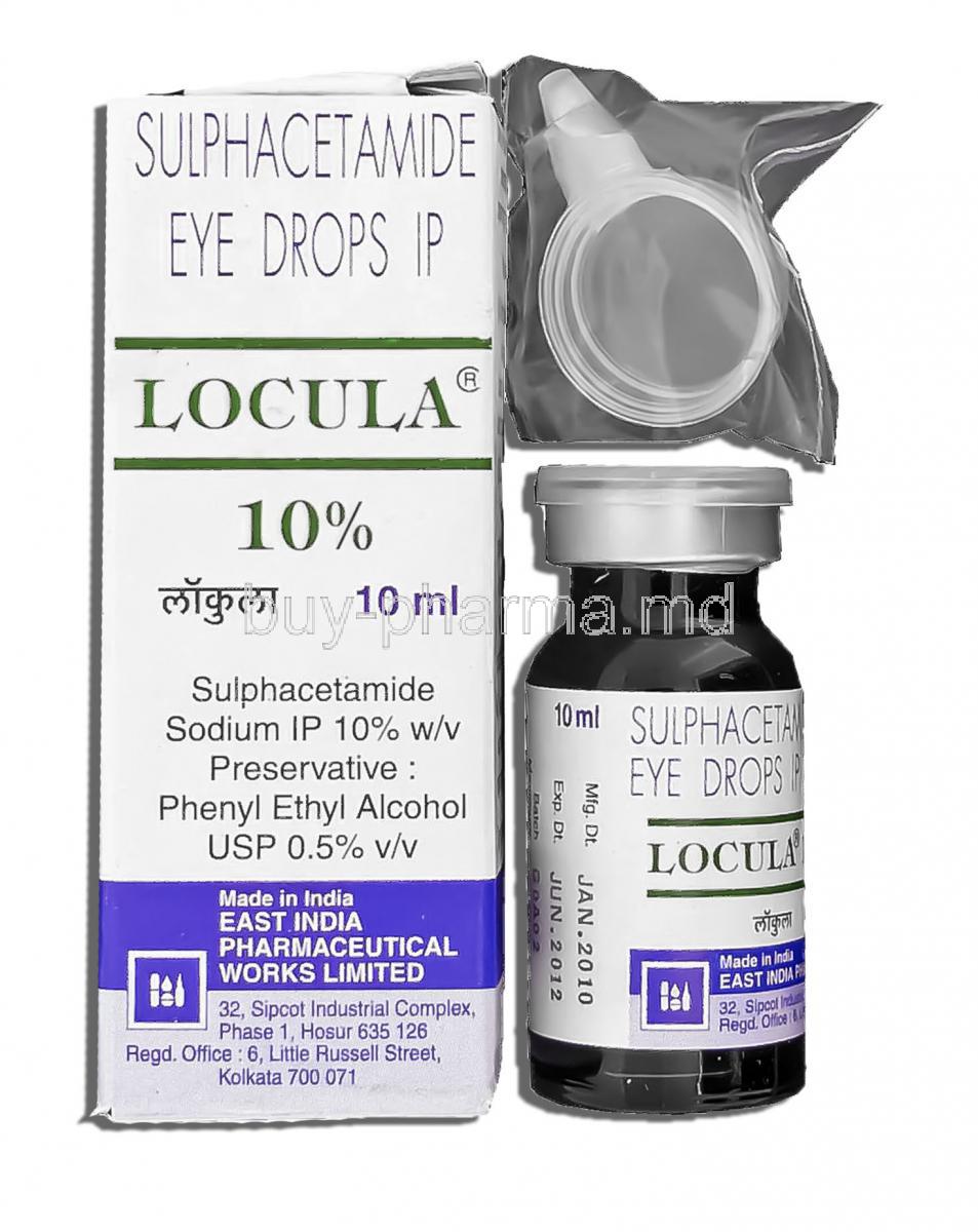 Locula, Sulphacetamide Sodium 10% 10 ml Eye Drops (East India Pharma)