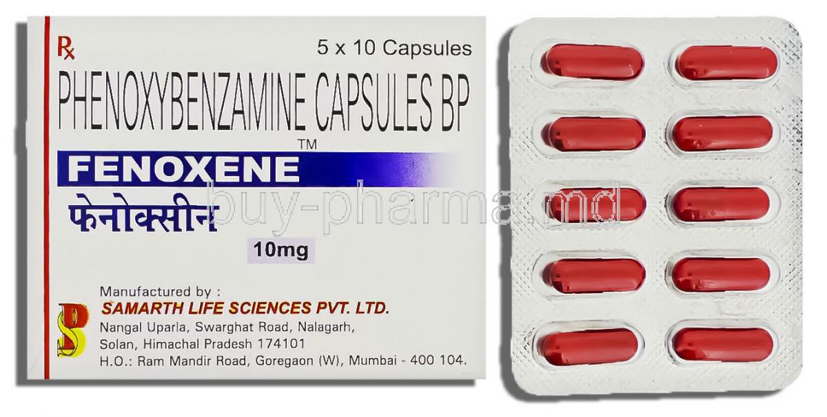 Fenoxene, Generic Dibenyline (Us Dibenzyline) ,  Phenoxybenzamine 10 Mg Capsules (Samarth)