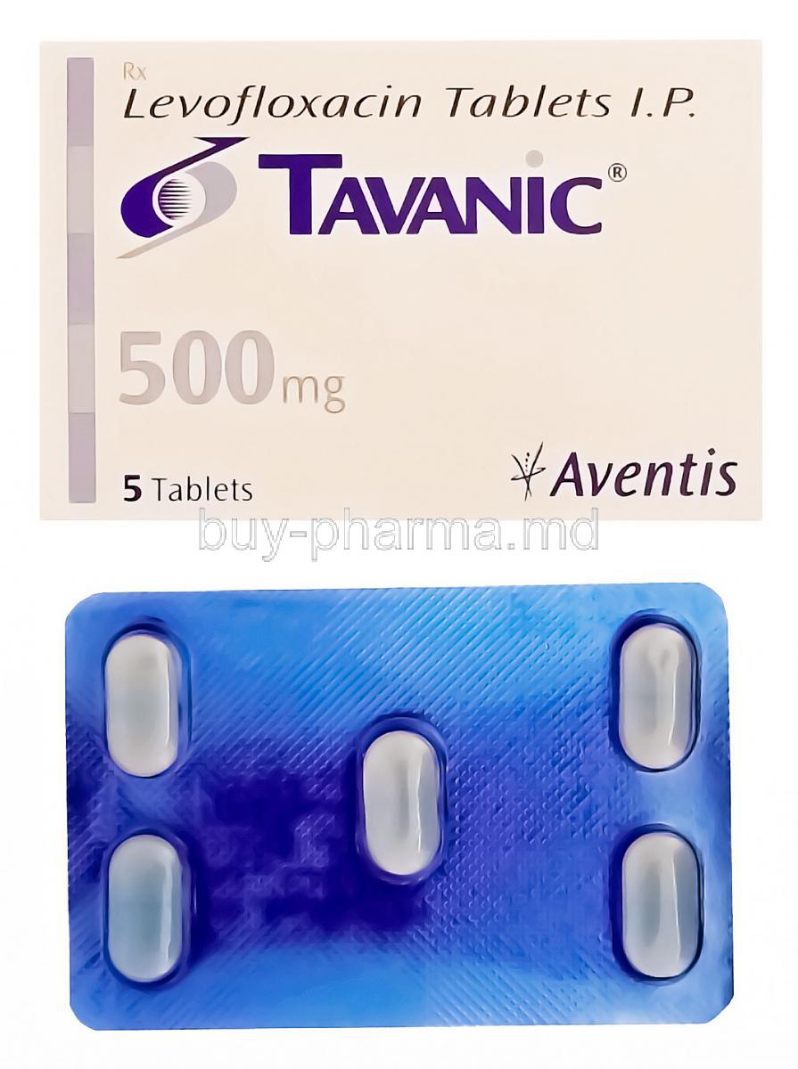 Tavanic, Generic Levaquin, Levofloxacin 500mg