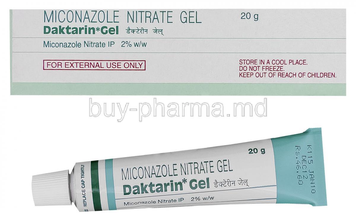 Daktarin Gel, Miconazole Nitrate Gel 2% 20gm