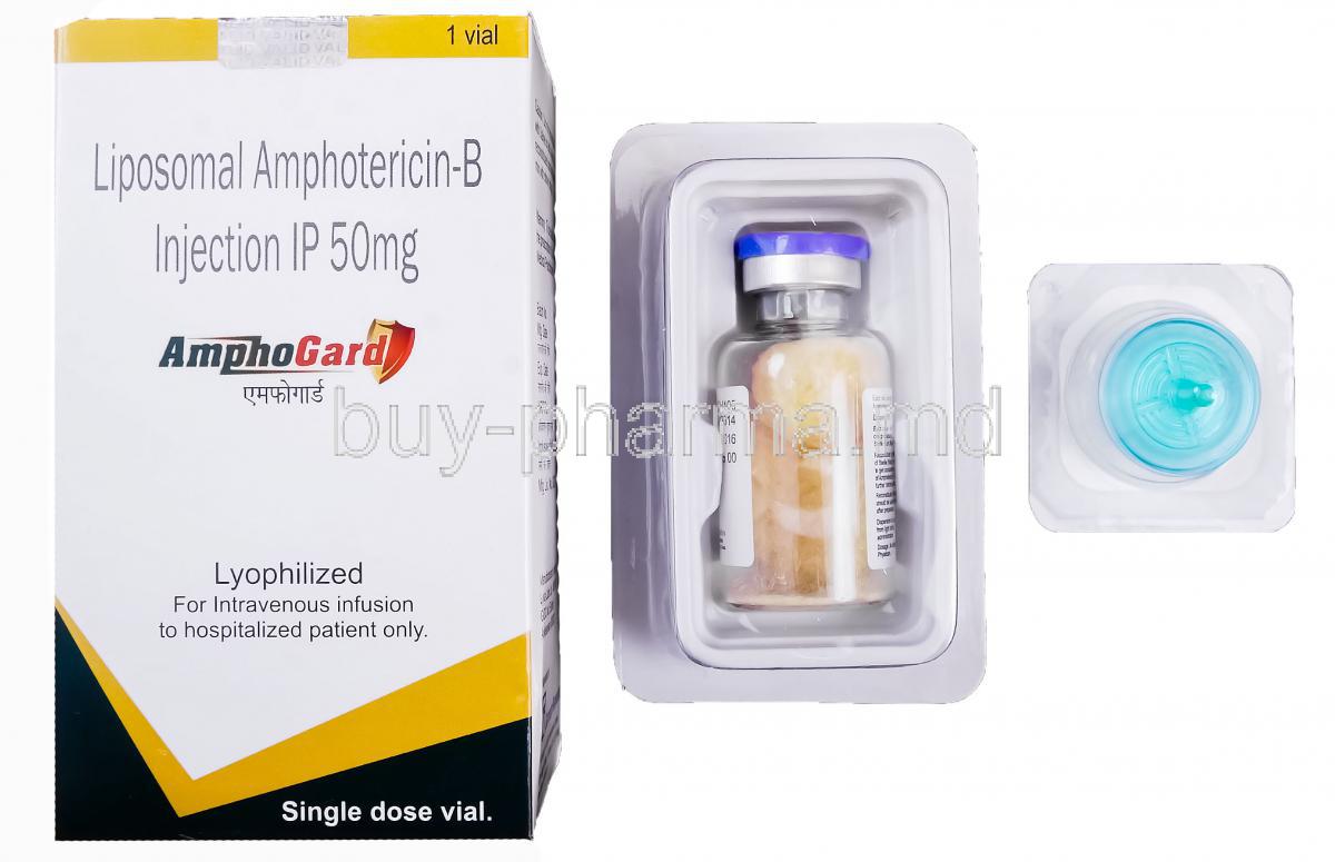 AmphoGard, Generic Ambisome, Liposomal Amphotericin-B Injection Vial 50mg
