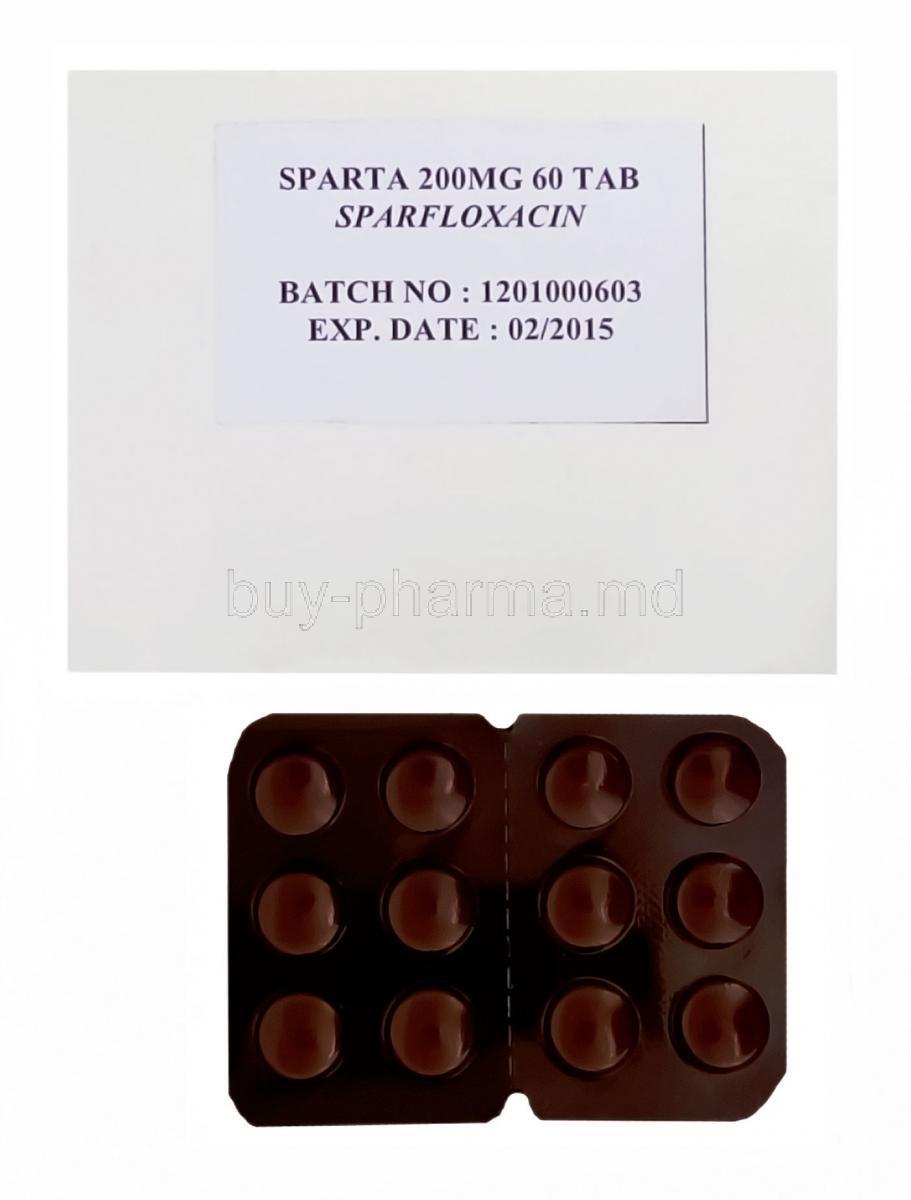 Sparta, Sparfloxacin 200mg