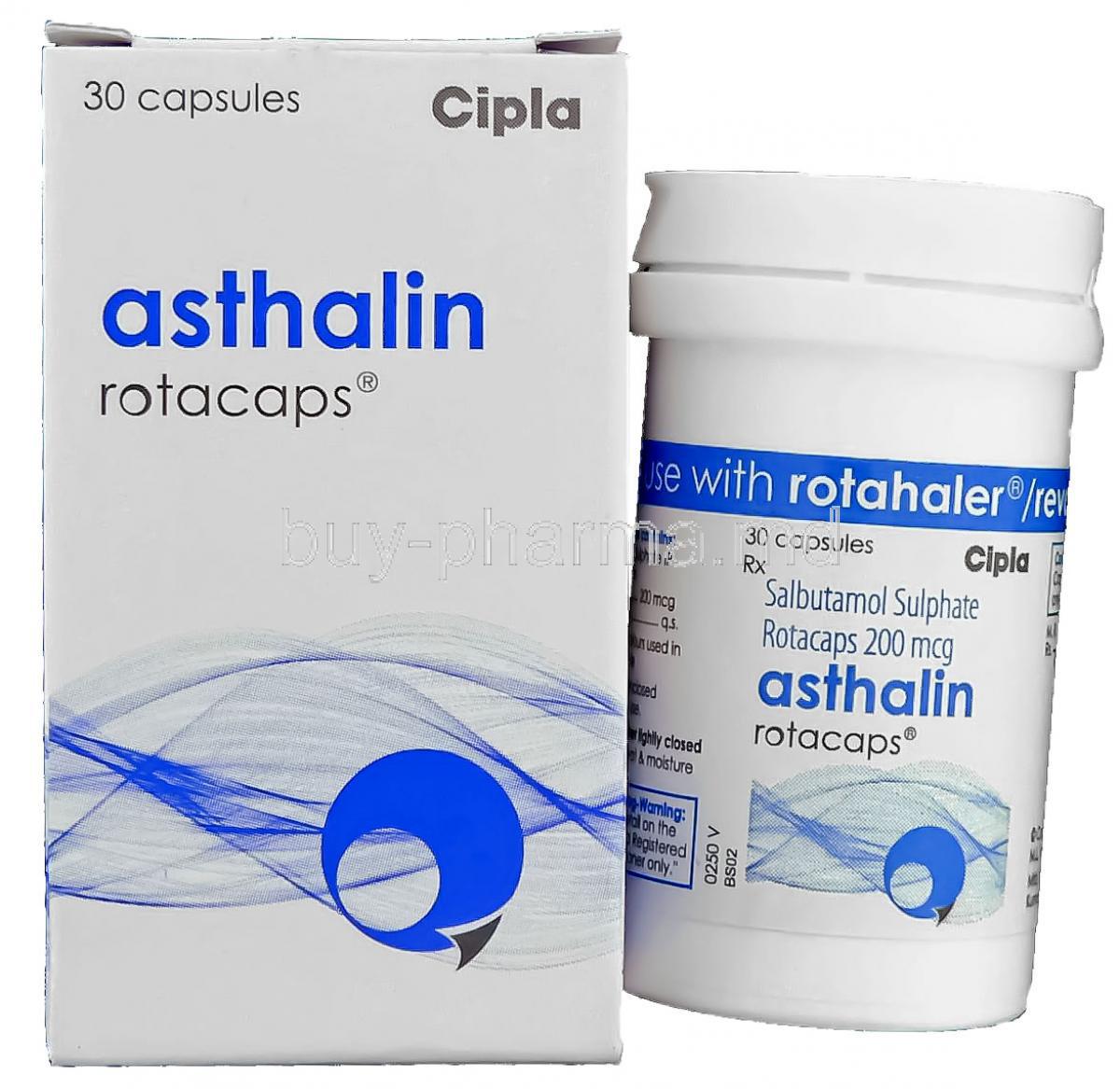 Asthalin, Salbutamol  200 Mcg Rotacap (Cipla)