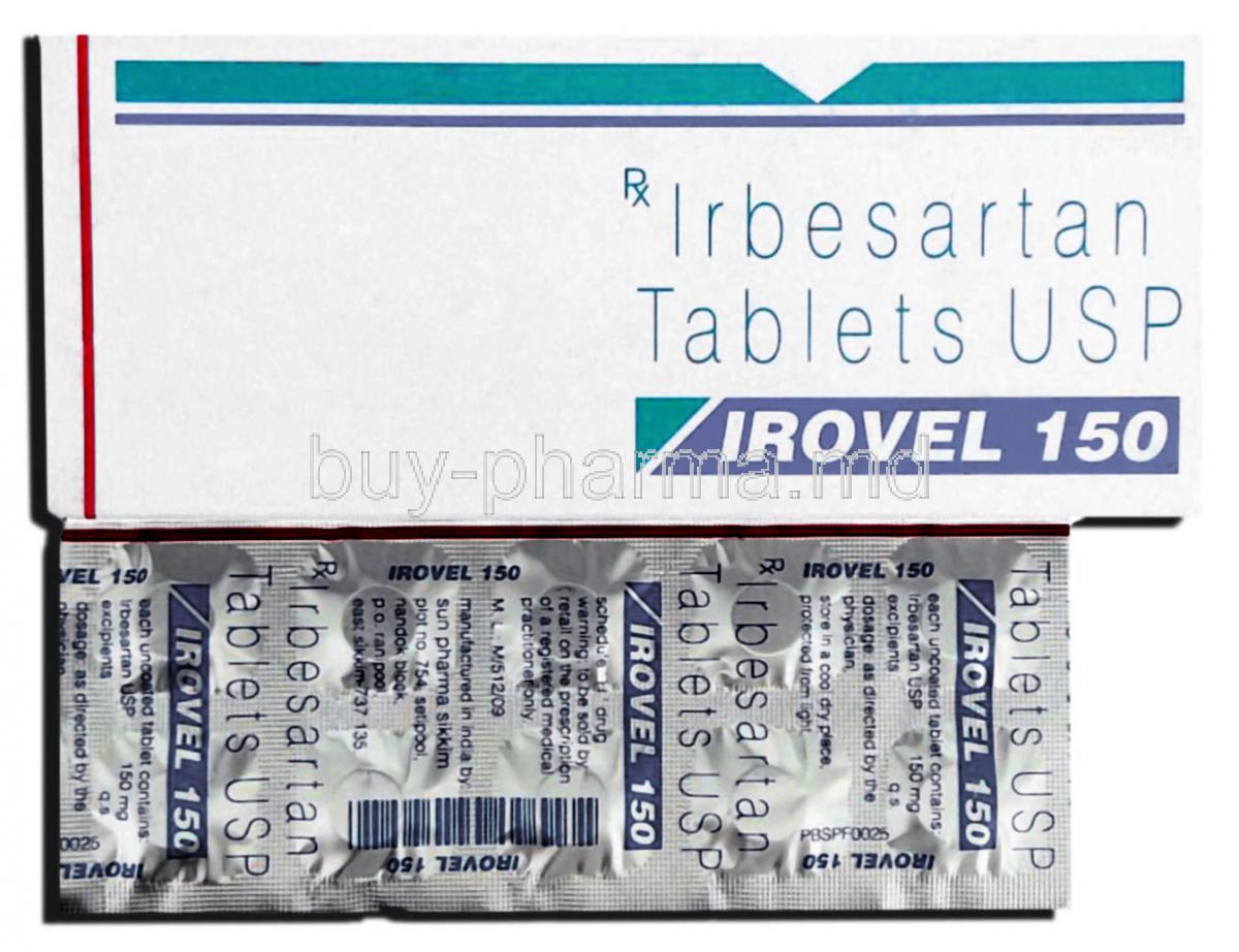 Irovel, Irbesartan  150 mg Tablet