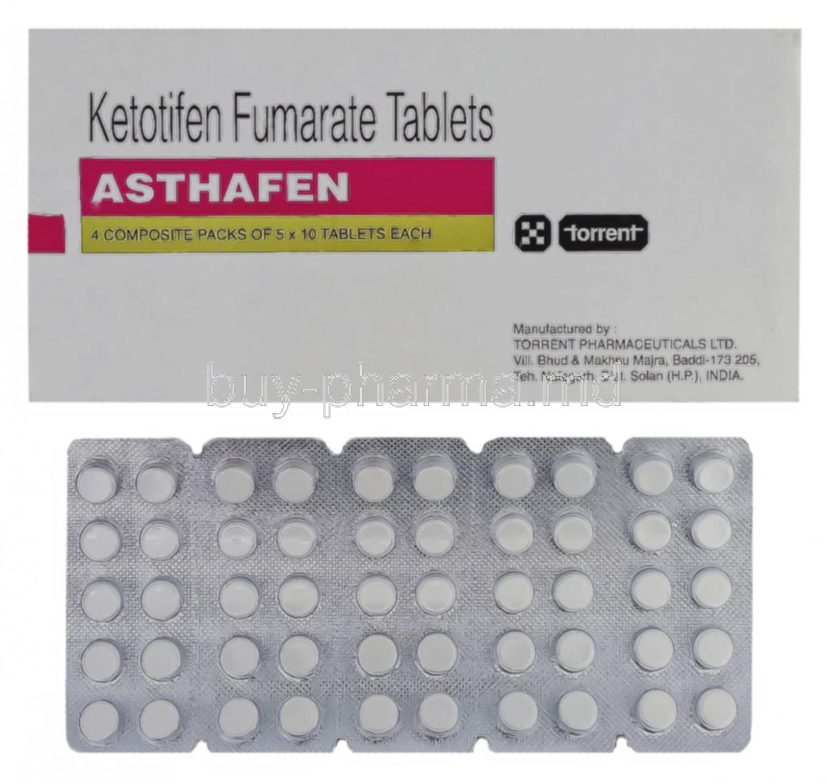 Asthafen, Ketotifen Fumarate 1  mg