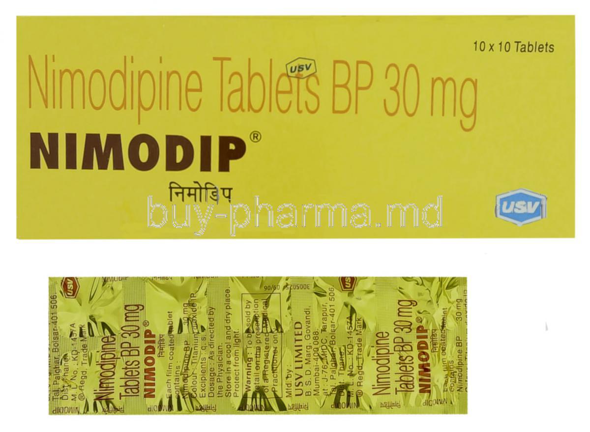 Nimodip, Generic Nimotop,  Nimodipine 30 mg