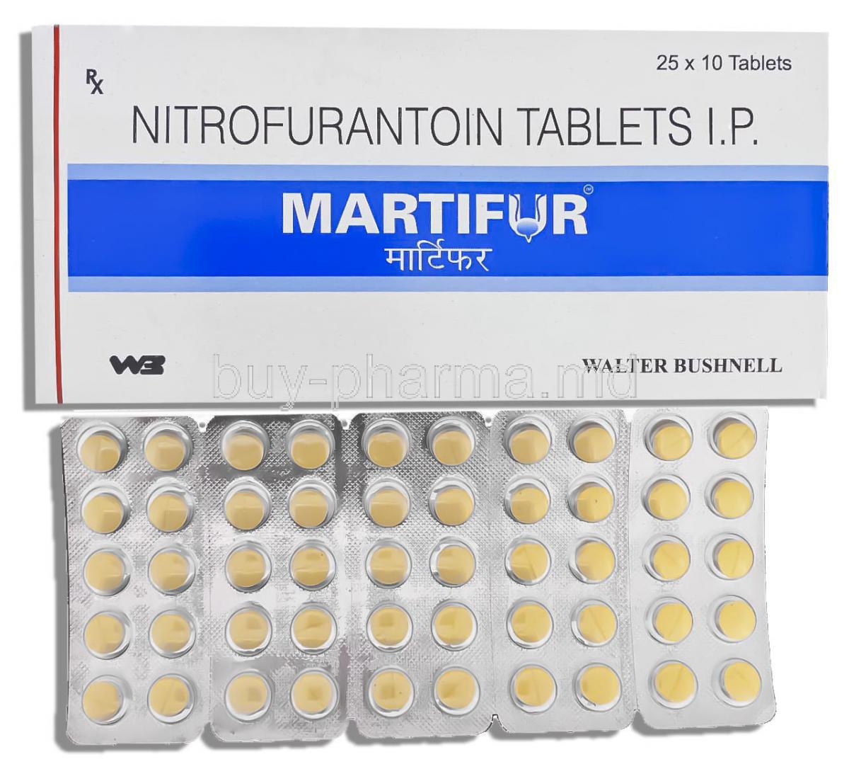 Martifur, Nitrofurantoin 100 Mg Tablet (Walter-Bushnell)
