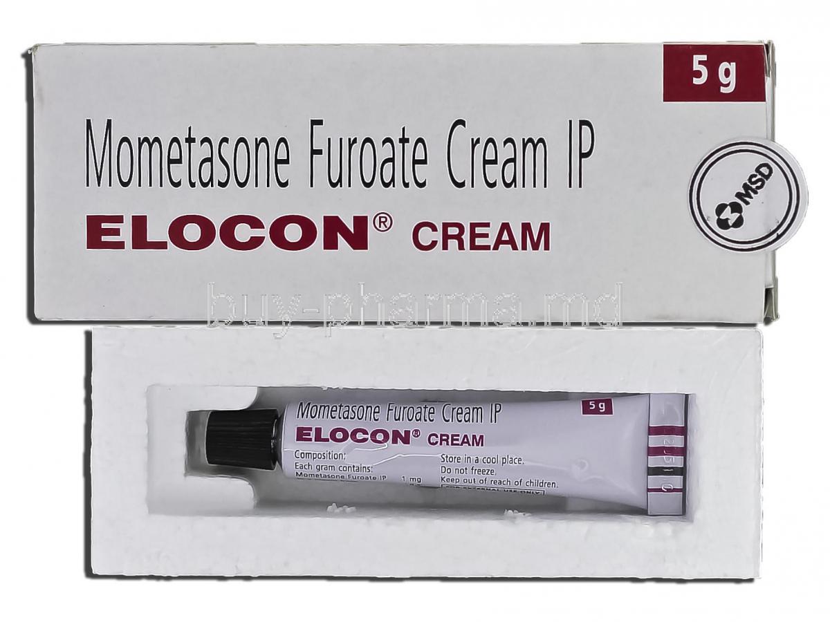 Elocon, Mometasone Furoate, 5g, Cream