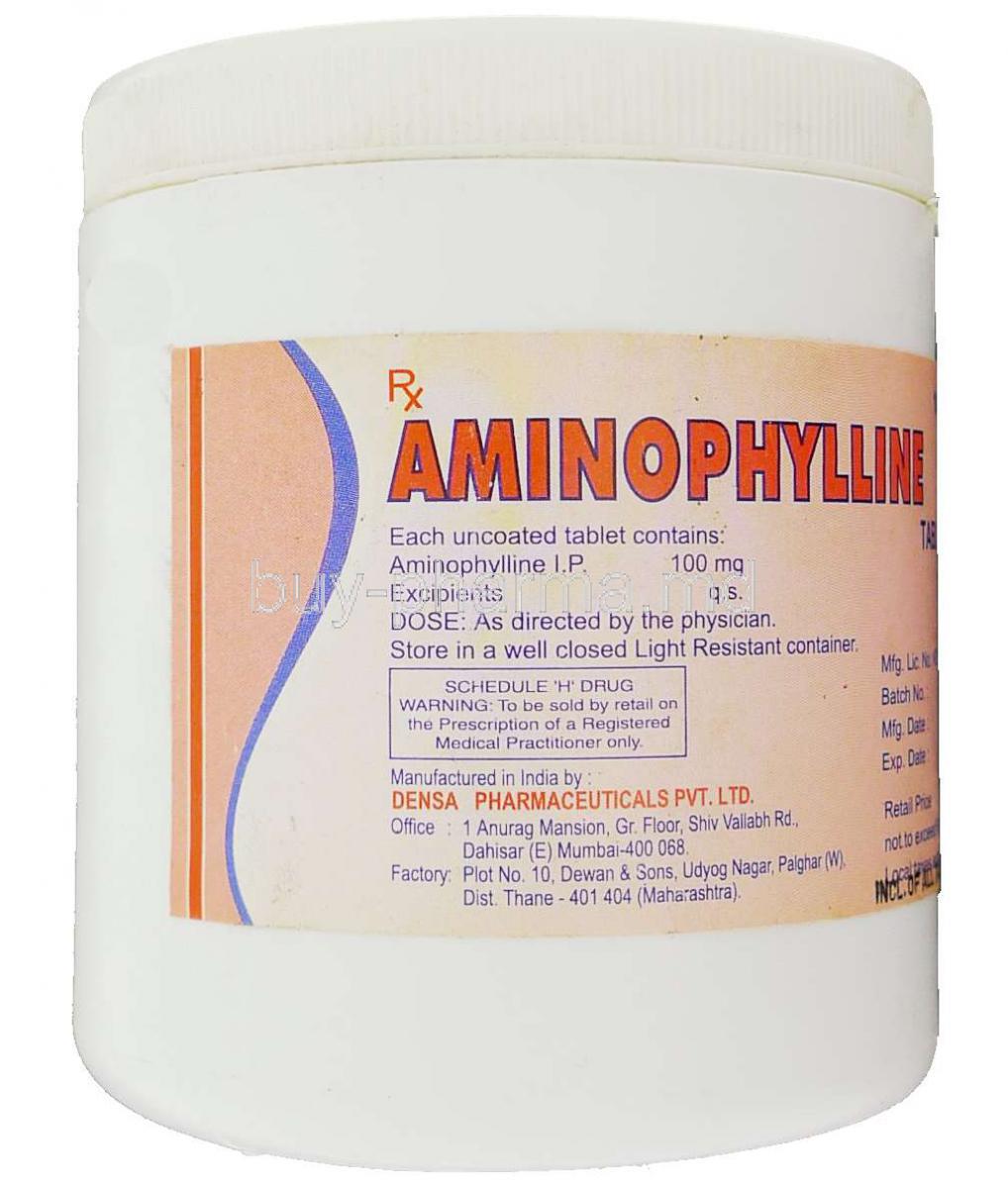 Aminophylline, Aminophylline 100mg