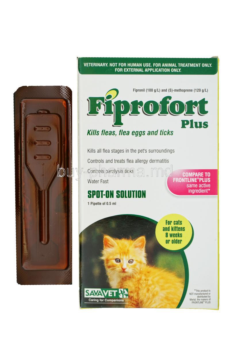 Generic Frontline Plus, Fiprofort Plus for Cats