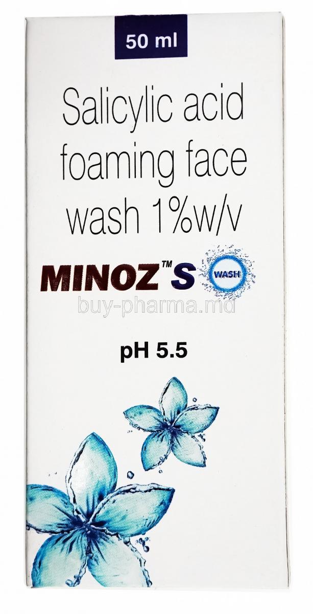 Minoz S Face Wash, Salicylic Acid